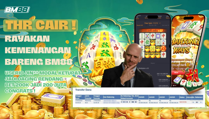 THR CAIR! Rayakan Kemenangan Bareng BM88