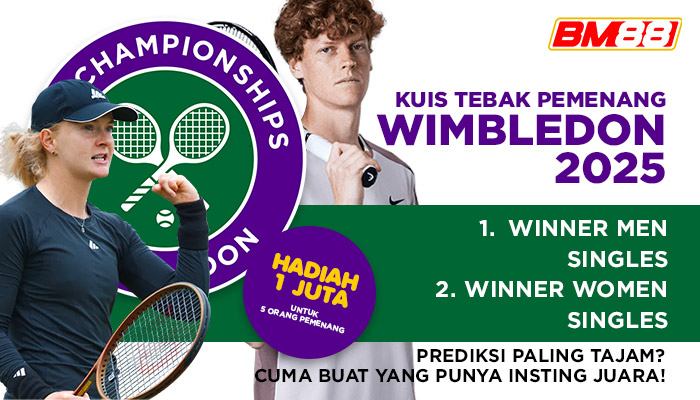 Wimbledon 2025: Tebak Sang Juara, Rebut Hadiah 1 JUTA Sekarang!